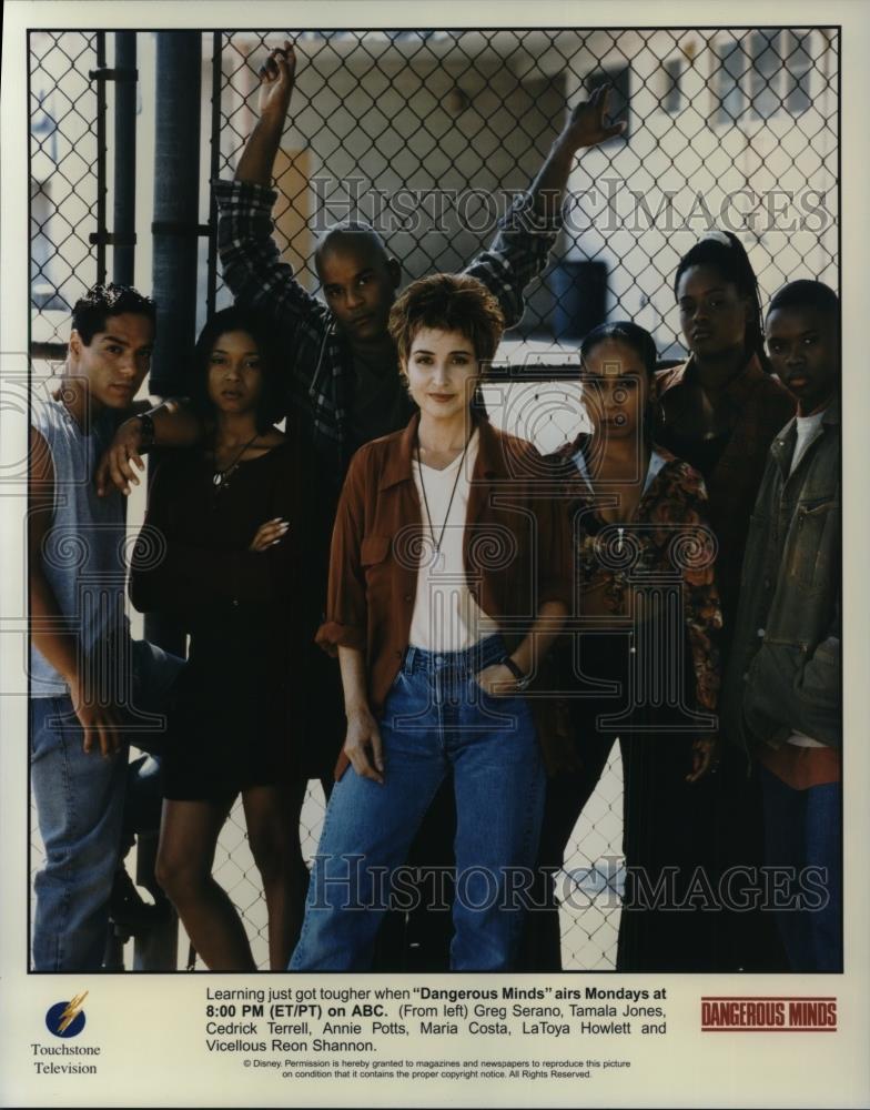 Undated Press Photo Annie Potts Greg Serano Tamala Jones &quot;Dangerous Minds&quot; - Historic Images