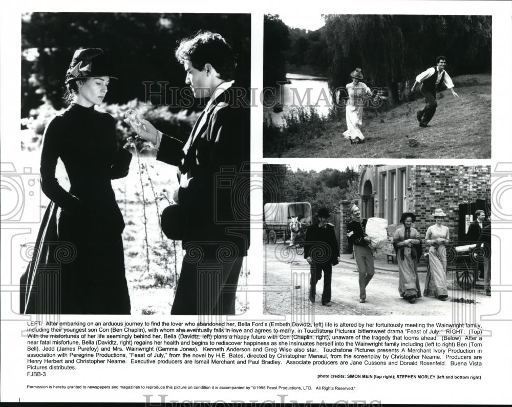 Undated Press Photo Director Christopher Menaul and Ben Chaplin of Feast of July - Historic Images