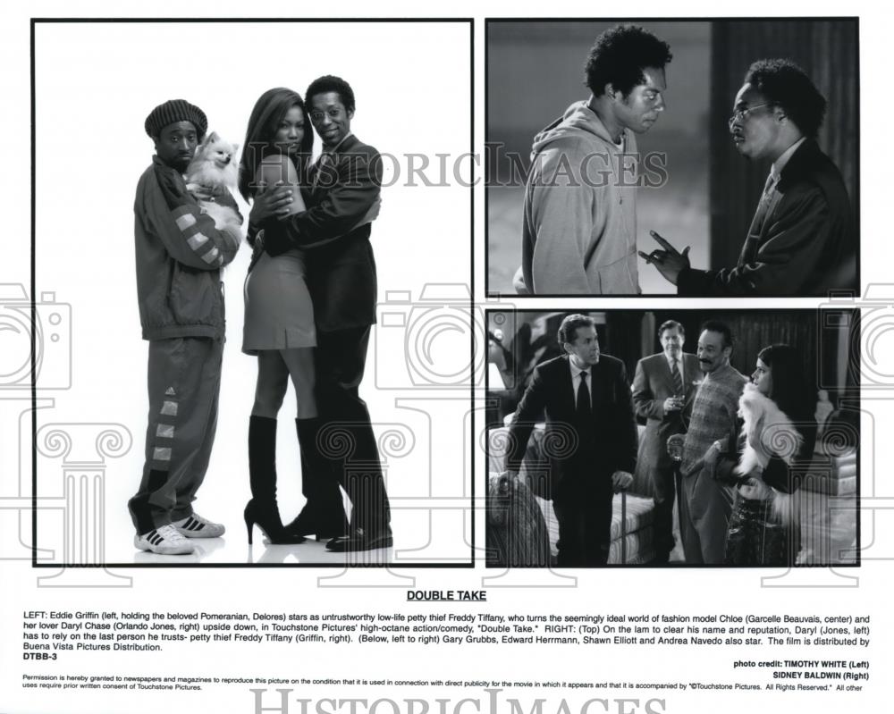 Undated Press Photo Eddie Griffin Garcella Beauvais Orlando Jones "Double Take" - Historic Images