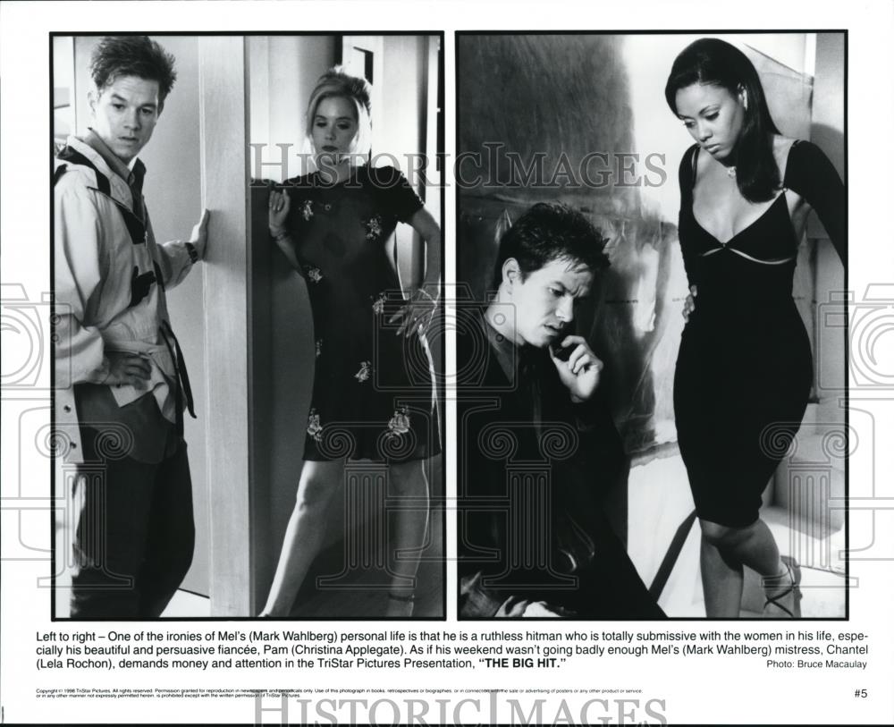 Undated Press Photo Mark Wahlberg Christina Applegate Lela Rochon "The Big Hit" - Historic Images