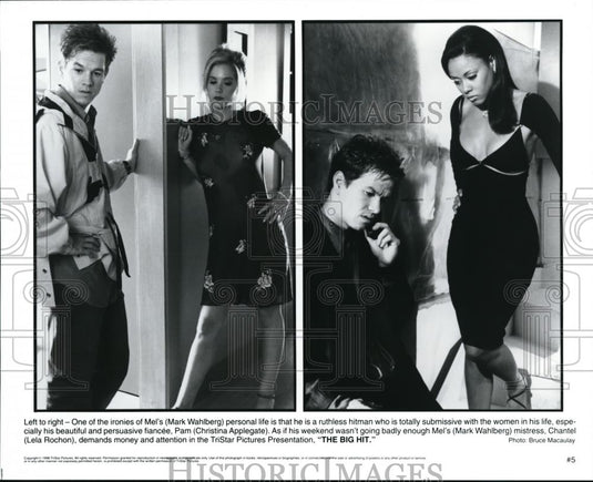 Undated Press Photo Mark Wahlberg Christina Applegate Lela Rochon "The Big Hit" - Historic Images
