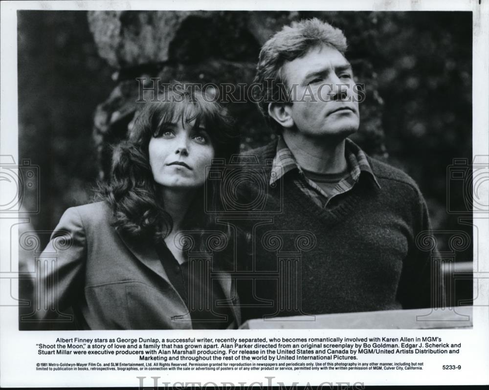 1982 Press Photo Albert Finney and Karen Allen in "Shoot the Moon" - cvp43044 - Historic Images