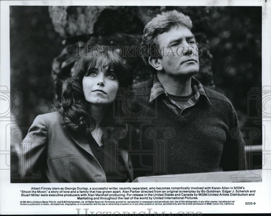 1982 Press Photo Albert Finney and Karen Allen in "Shoot the Moon" - cvp43044 - Historic Images