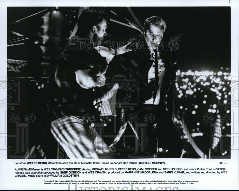 1990 Press Photo Peter Beg and Michael Murphy in Shocker - cvp43046 - Historic Images