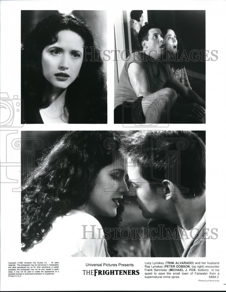 Press Photo Trini Alvarado, Peter Dobson, and Michael J Fox in The Frighteners - Historic Images