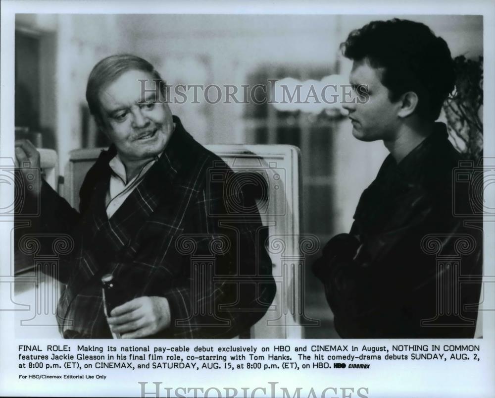 1987 Press Photo Jackie Glasson and Tom Hanks in Nothing In Common - cvp44780 - Historic Images