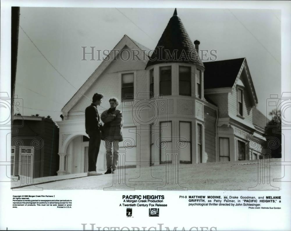 1991 Press Photo Matthew Modine, Melanie Griffith in Pacific Heights - cvp44803 - Historic Images