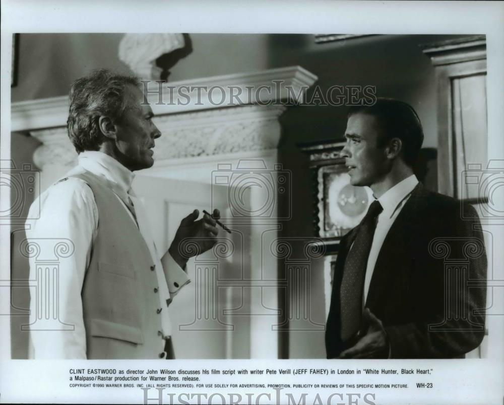 1991 Press Photo Clint Eastwood and Jeff Fahey in White Hunter, Black Heart - Historic Images