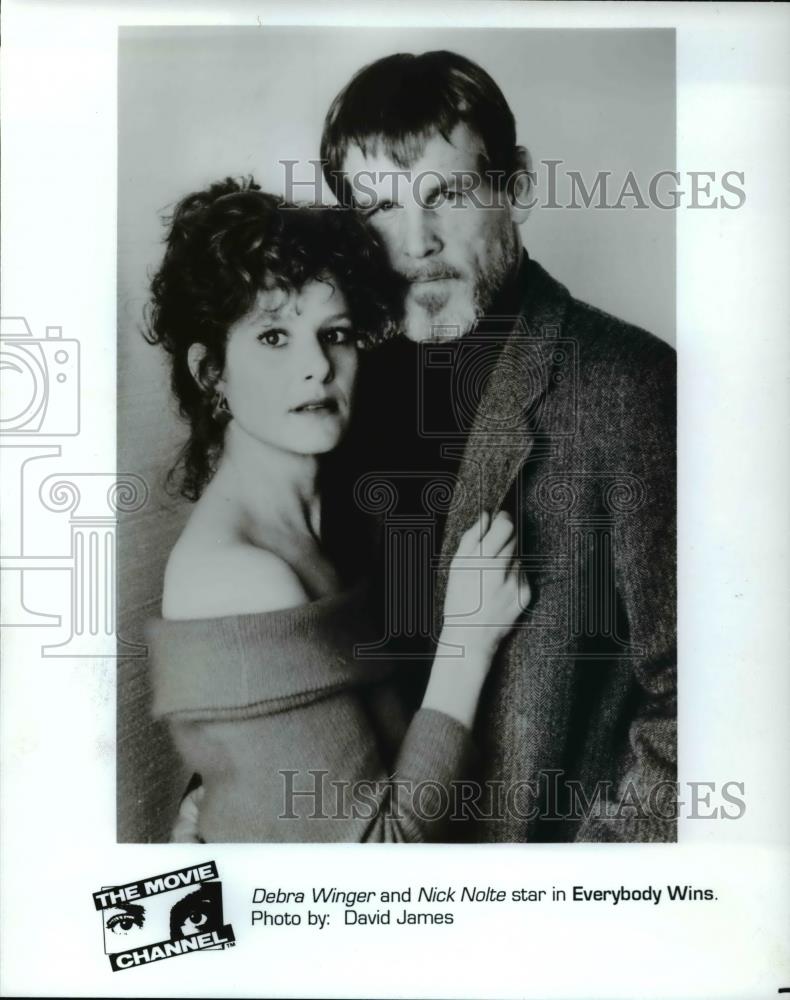 Press Photo Gebra Winger and Nick Nolte in Everybody Wins - cvp44900 - Historic Images