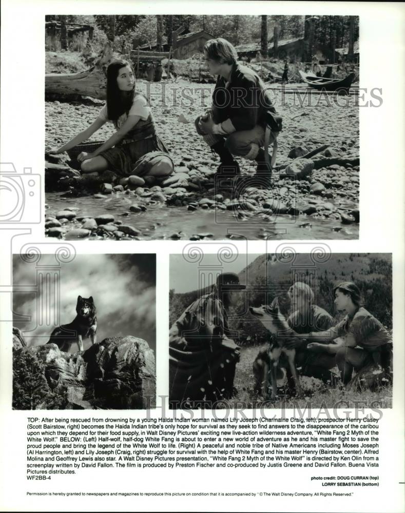 Undated Press Photo White Fang Charmaine Craig Scott Bairstow "White Fang 2" - Historic Images