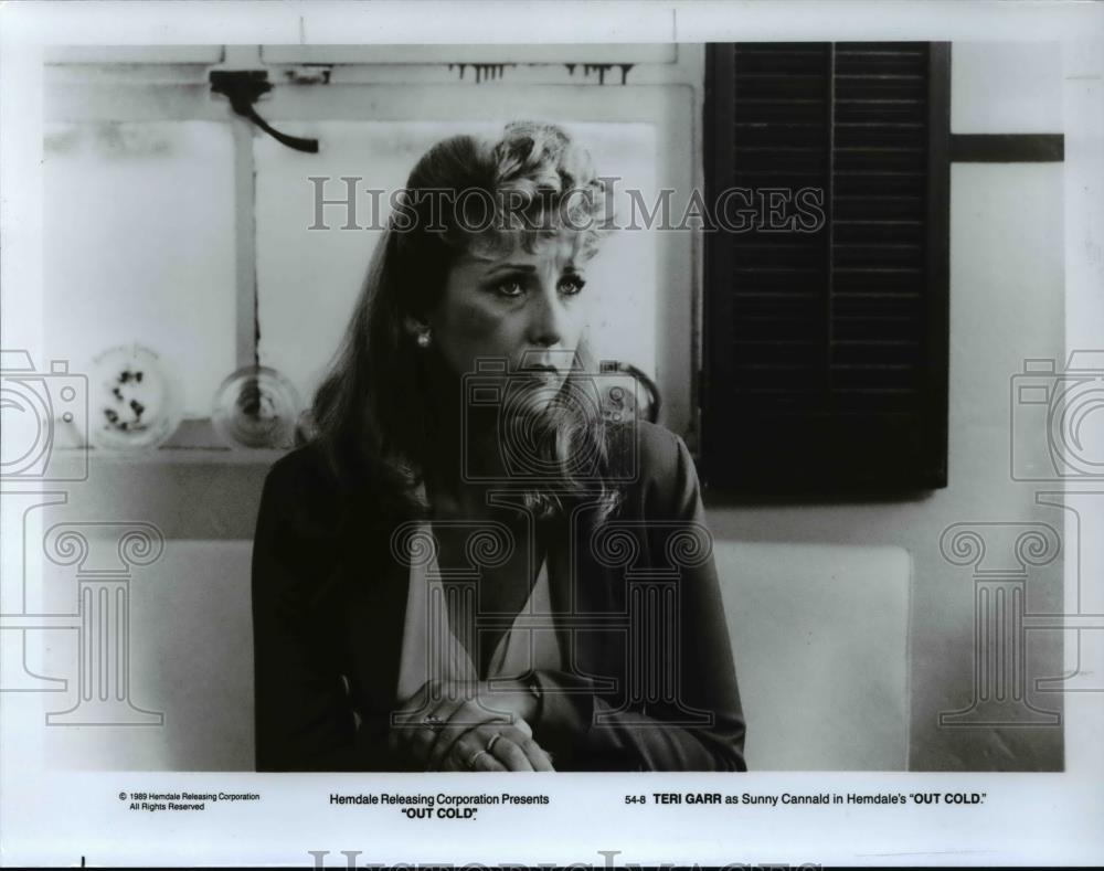 1989 Press Photo Teri Garr in Out Cold - cvp45498 - Historic Images