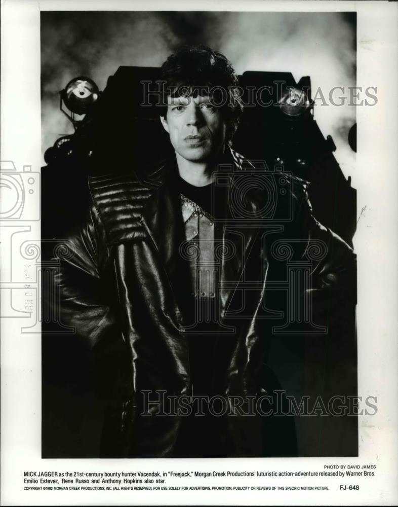 1992 Press Photo Mick Jagger in freejack - cvp45624 - Historic Images