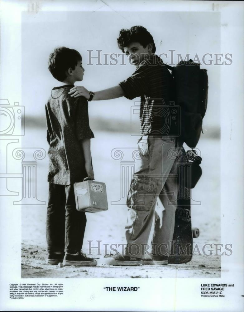 1989 Press Photo Luke Edwards and Fred Savage in The Wizard - cvp45627 - Historic Images