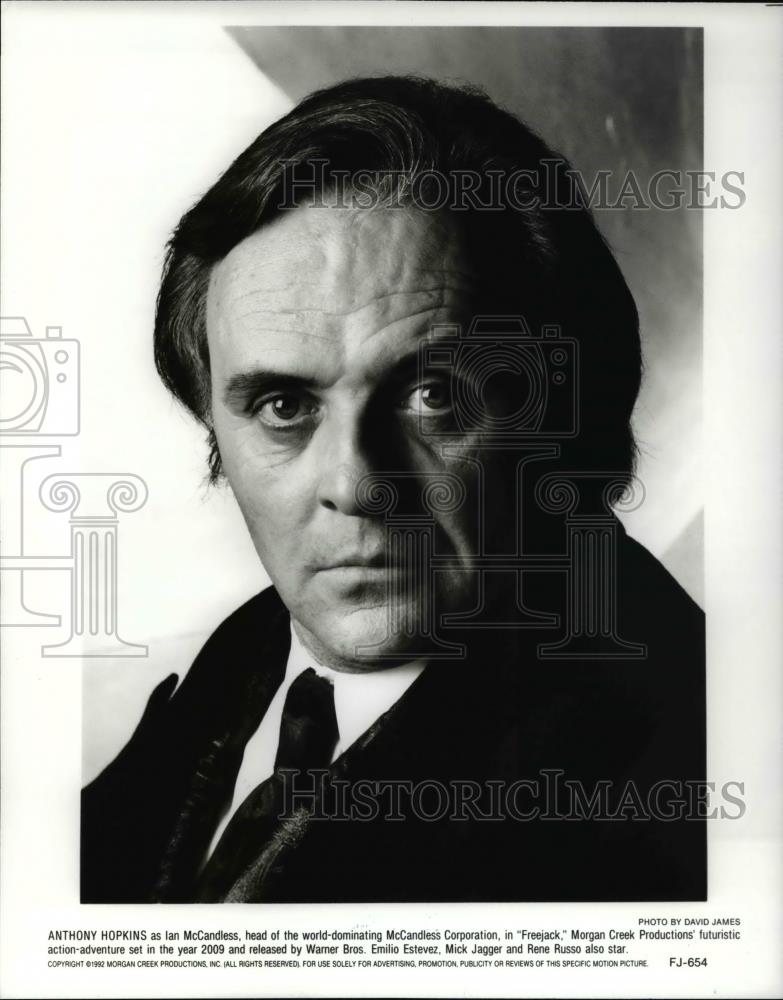 1992 Press Photo Anthony Hopkins in Freejack - cvp45667 - Historic Images