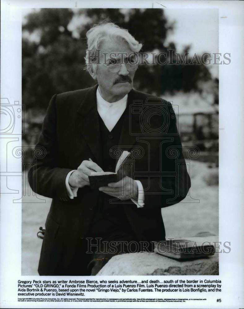 1989 Press Photo Gregory Peck in Old Gringo - cvp45896 - Historic Images