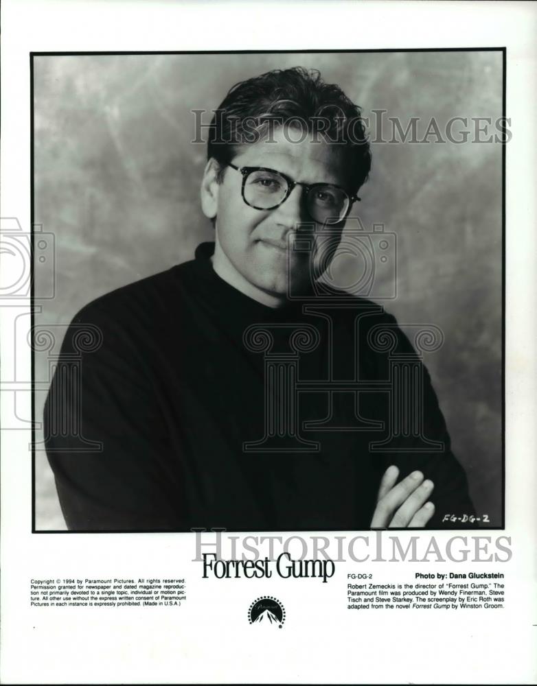 1995 Press Photo Robert Zemeckis in Forrest Gump - cvp45915 - Historic Images