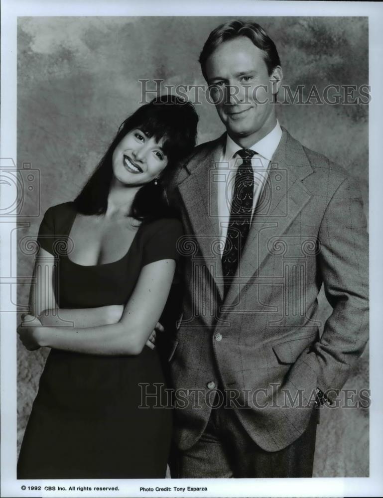 1992 Press Photo Stacy Galina and Ted Shackleford in Knots Landing - cvp45994 - Historic Images