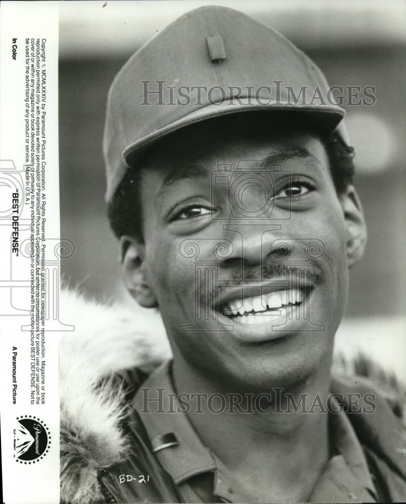 1985 Press Photo Eddie Murphy in Best defense - cvp49259 - Historic Images