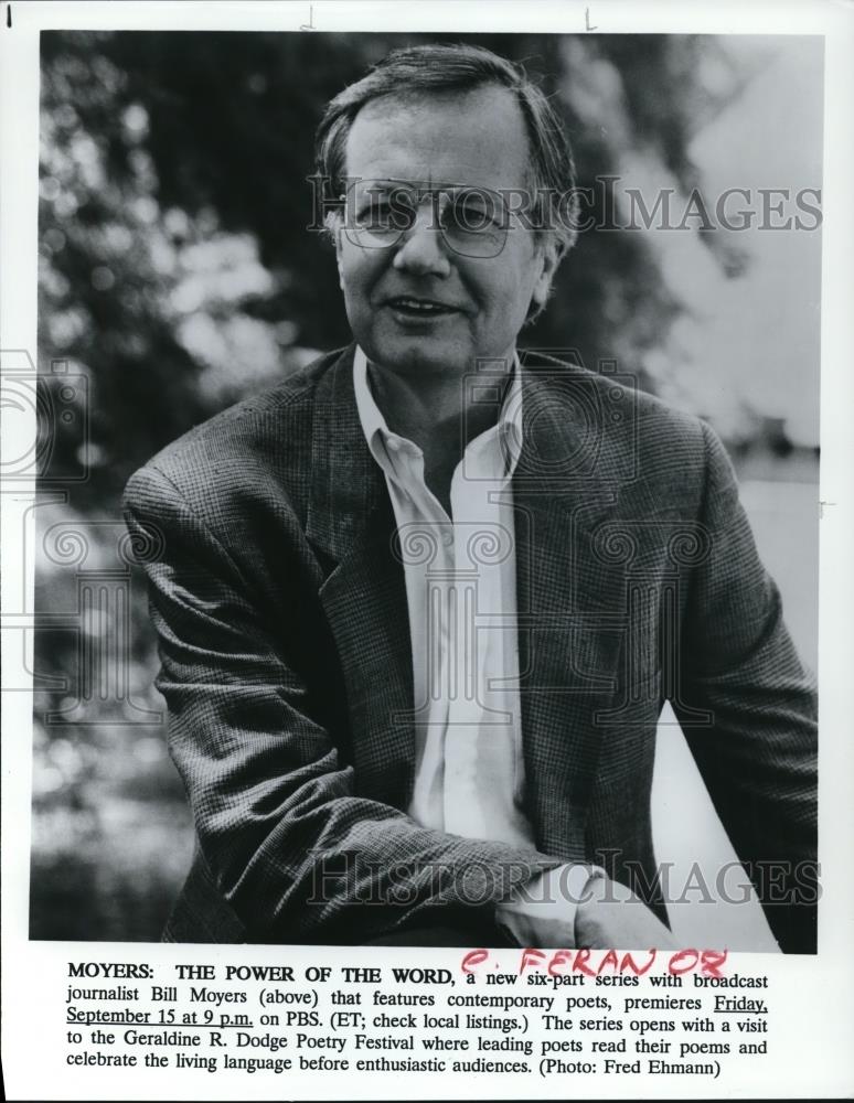 1989 Press Photo Bill Moyers - cvp49351 - Historic Images