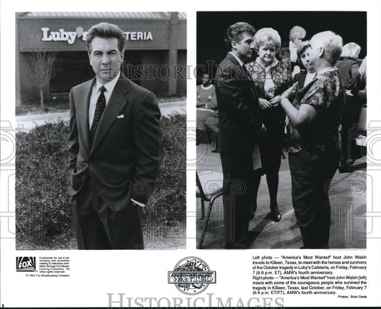 Press Photo John Walsh in America's Most Wanted - cvp52208 - Historic Images