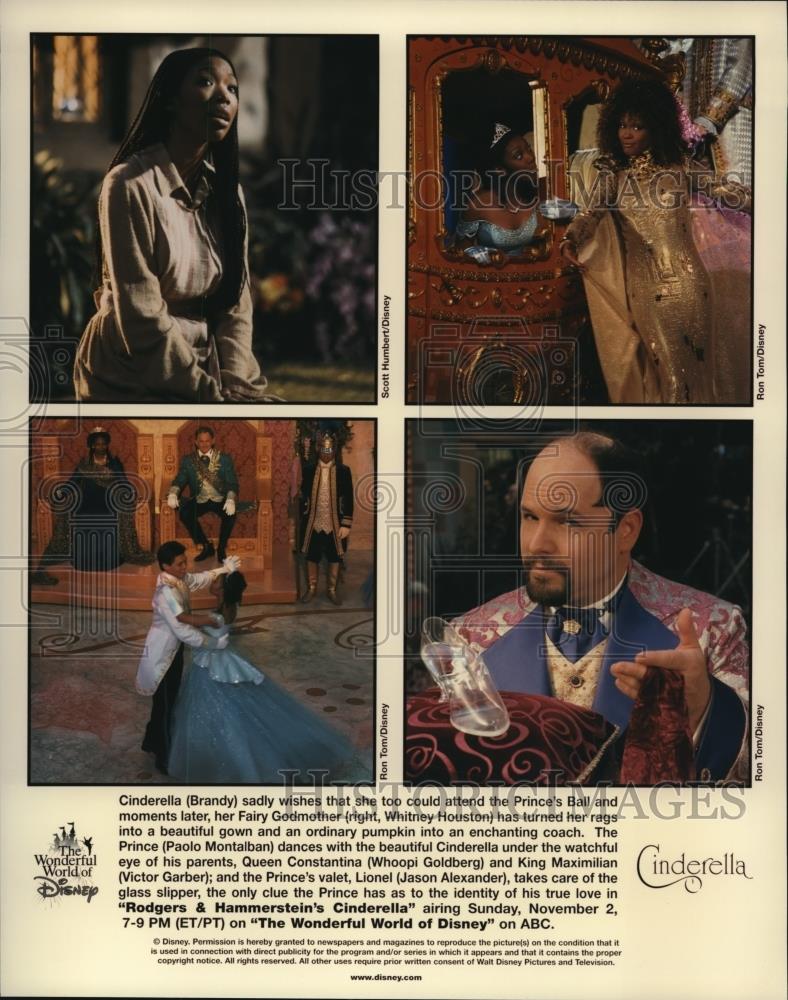 Undated Press Photo Brandy Whitney Houston "Rodgers & Hammersteins Cinderella" - Historic Images
