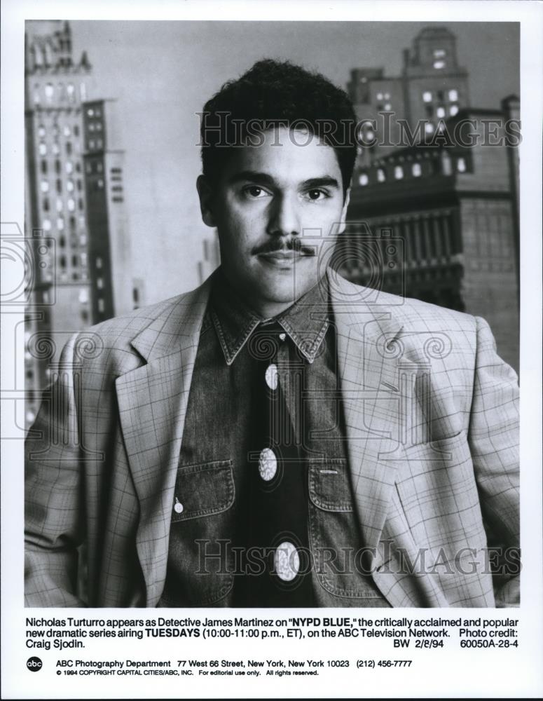 1994 Press Photo James MArtinez in NYPD Blue - cvp53052 - Historic Images