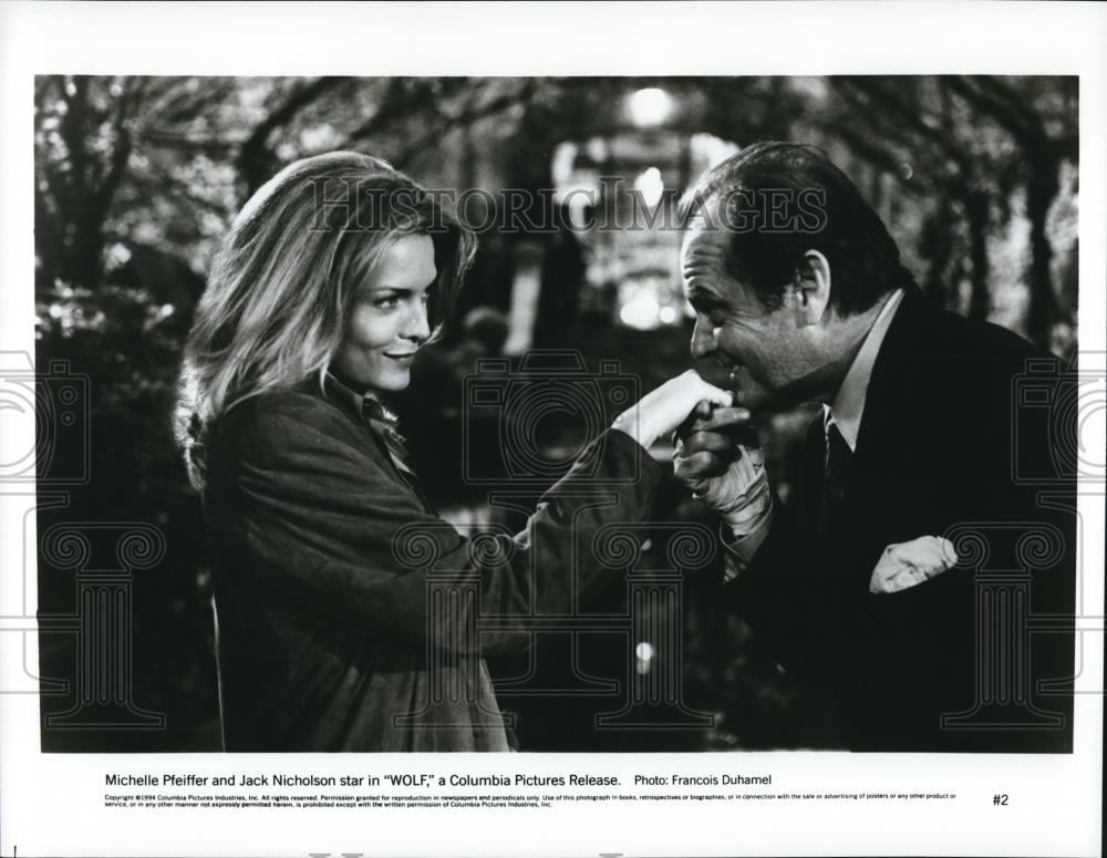 1995 Press Photo Michelle Pfieffer, Jack Nichelson in Wolff - cvp53333 - Historic Images