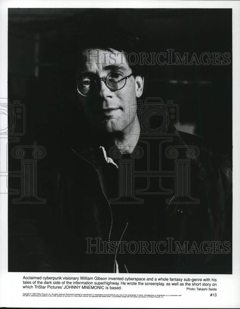 Press Photo William Gibson in "Johnny Mnemonic" - cvp58523 - Historic Images