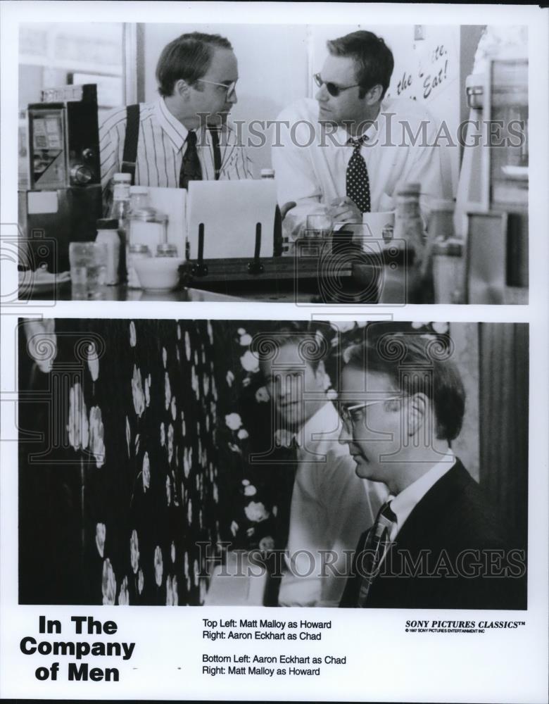 Press Photo Matt Malloy and Aaron Eckhart in The Company of Men - cvp58763 - Historic Images