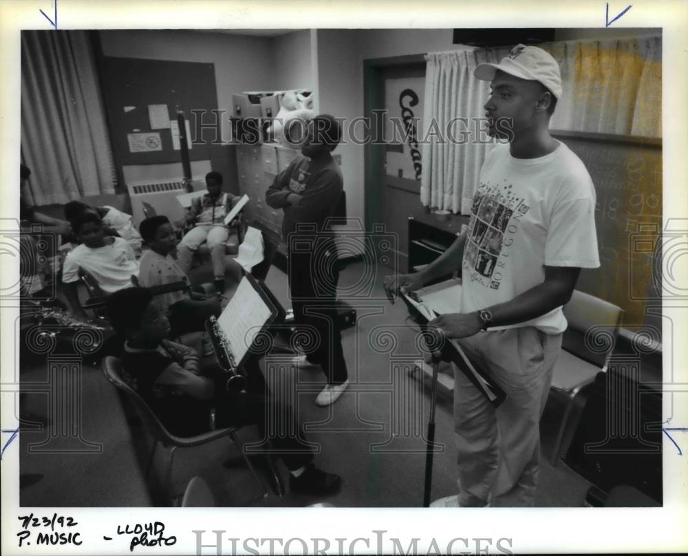 1992 Press Photo Portland Community College's Cascade campus-music cla ...