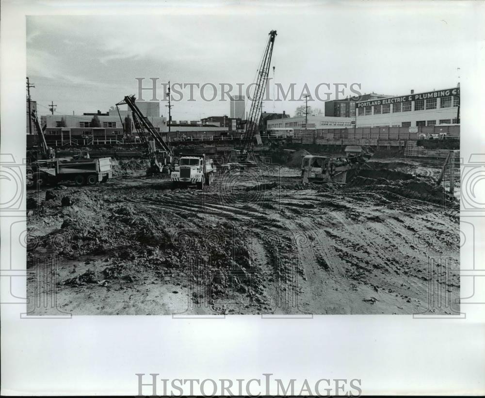 Press Photo Oregonian Building, Yamhill - orb49071 - Historic Images