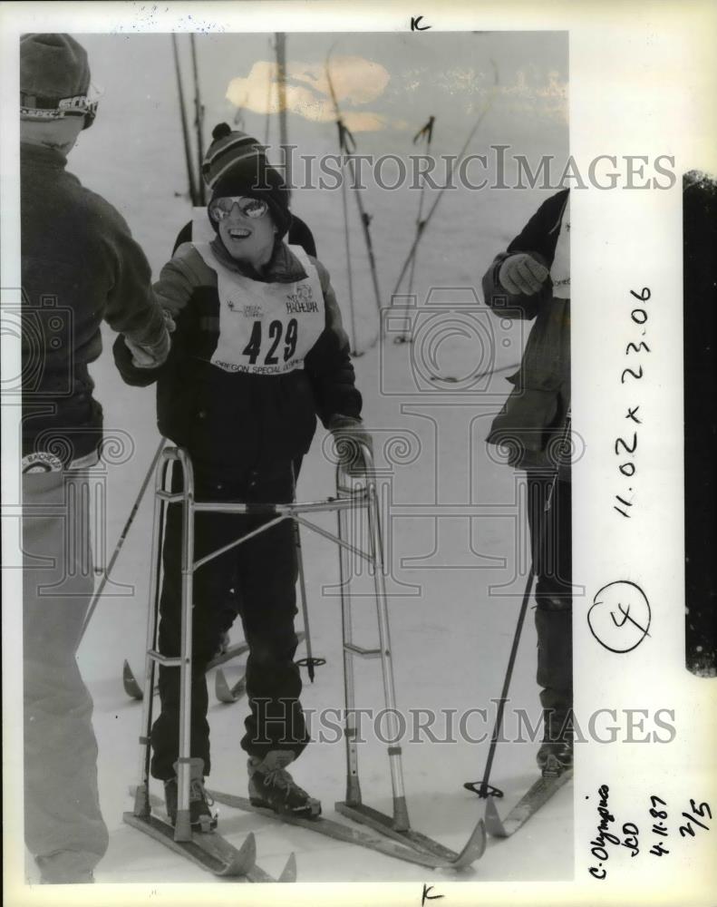 1987 Press Photo Winter Special Olympics - orb52411 - Historic Images