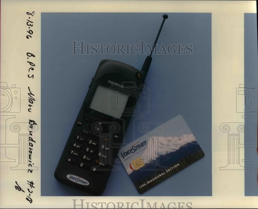 1996 Press Photo VoiceStream Telephone Nokia - orb54582 - Historic Images