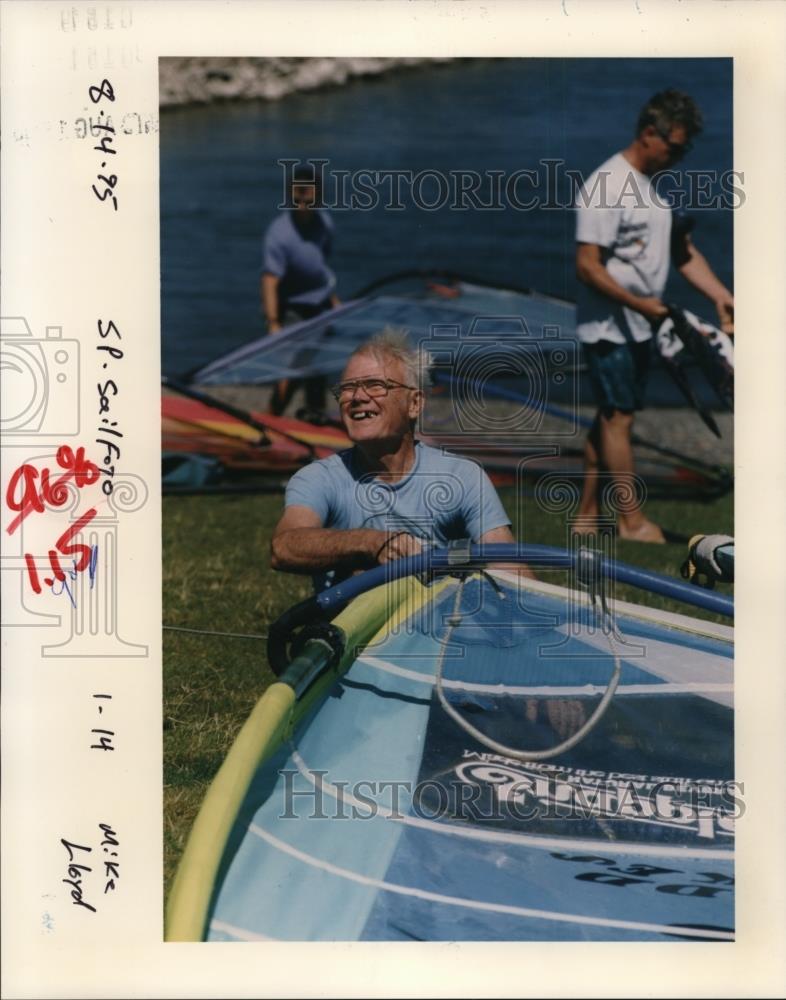 1995 Press Photo People enjoys wind surfing - orb55569 - Historic Images
