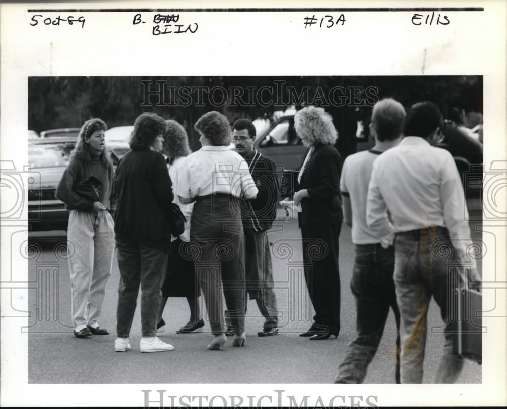 1989 Press Photo Employees of Blin, Hillsboro computer-making company - Historic Images