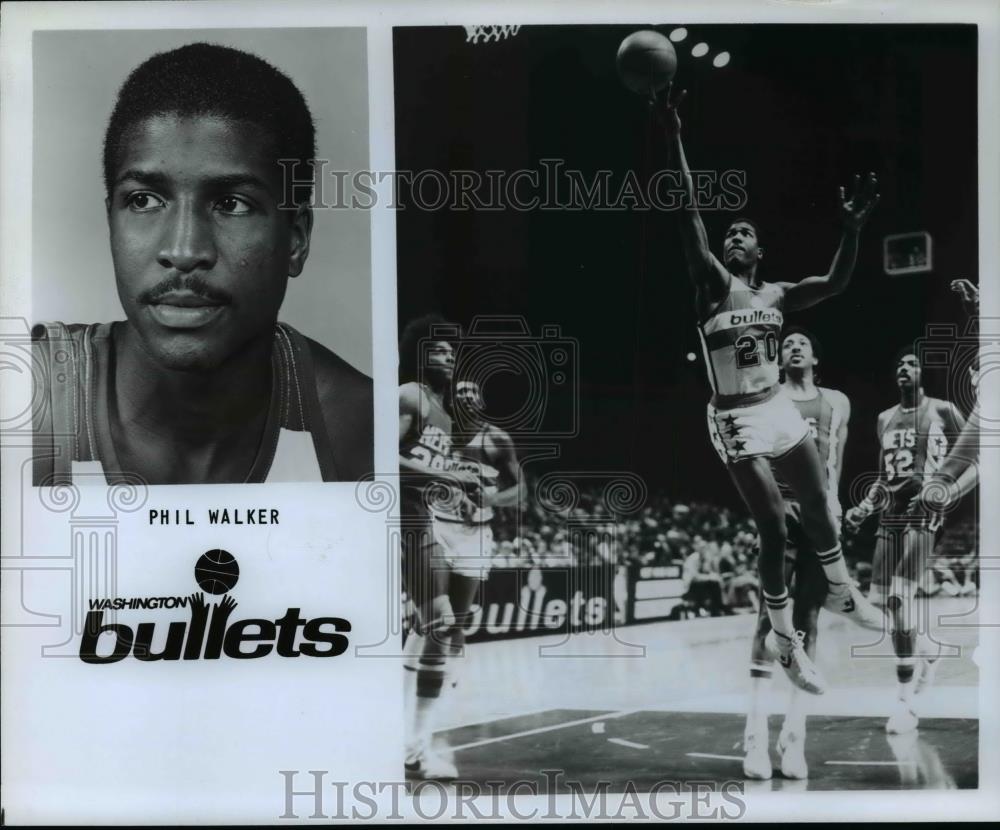Press Photo Phil Walker, Washington Bullets - orc10465 - Historic Images