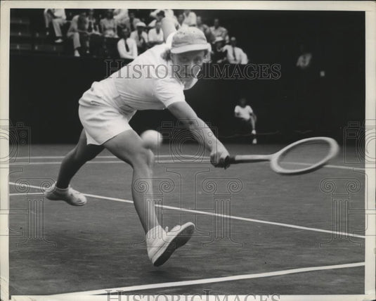 1939 Press Photo Alice Marble vs Valerie Scott at Southwest Tennis in CA - Historic Images