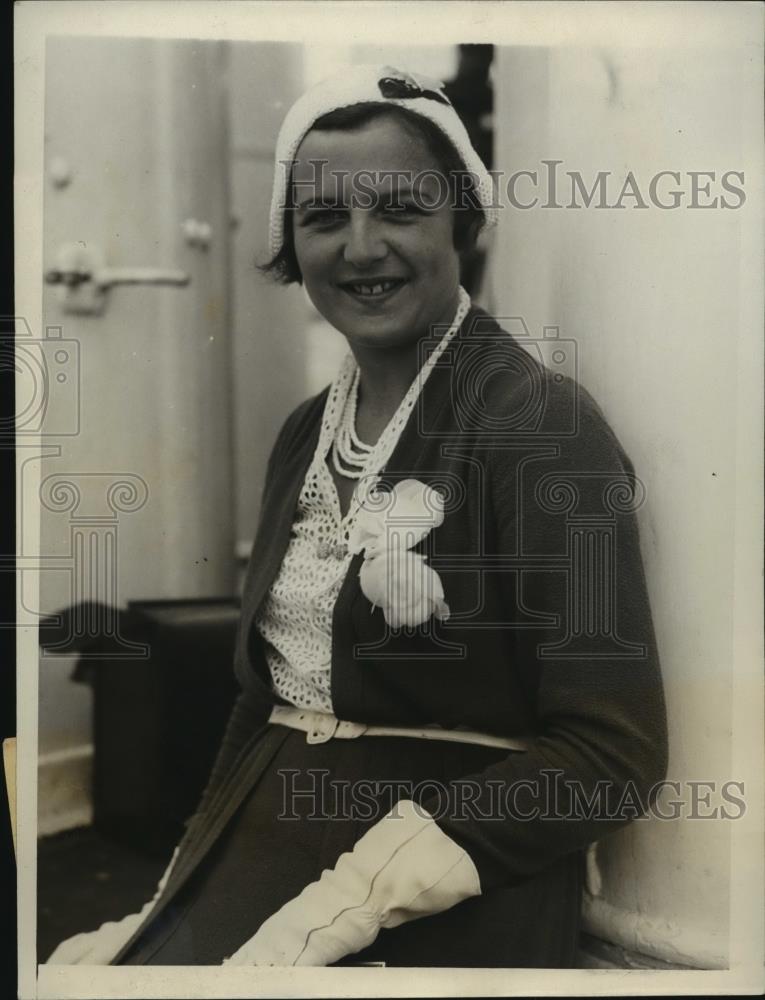 1931 Press Photo Betty Nuthall Arrived In New York - net33380 - Historic Images