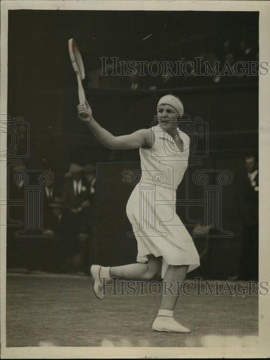 1931 Press Photo Miss Betty Nuthall During All-England Lawn Tennis Championships - Historic Images