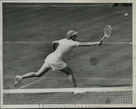 1939 Press Photo Tennis player Alice Marble in action on the courts - net33720 - Historic Images