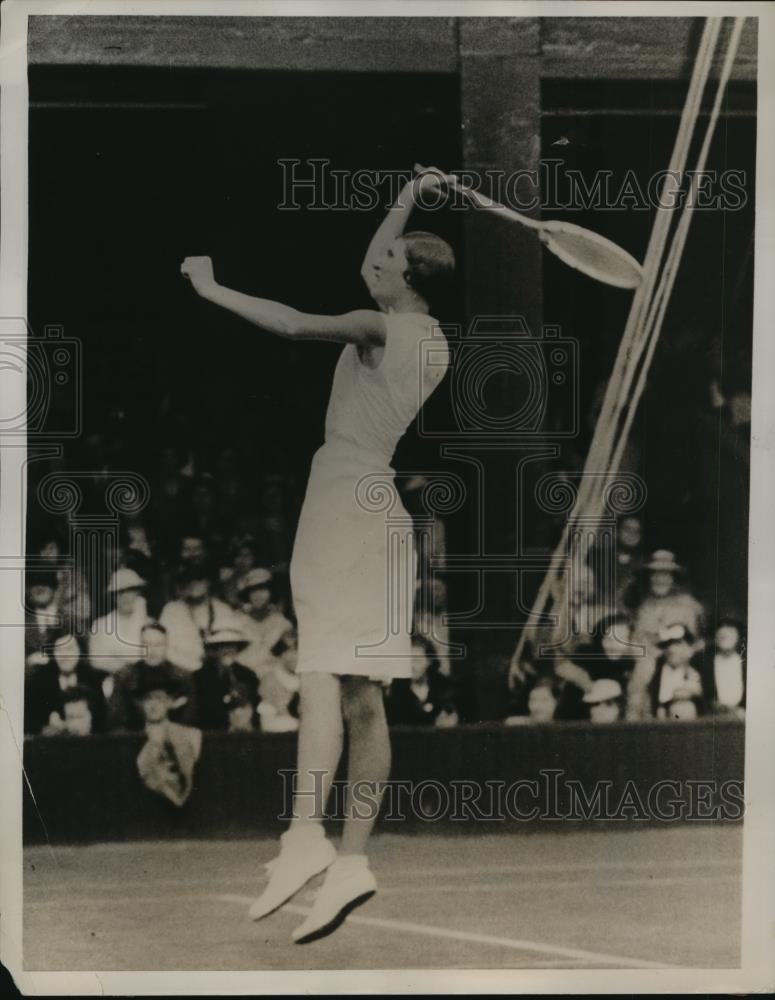 1936 Press Photo Hilda Sperling vs Dorothy Round at Wimbledon tennis - net34367 - Historic Images