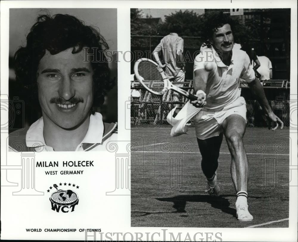 Press Photo Milan Holecek- West Germany World Championship of Tennis - Historic Images