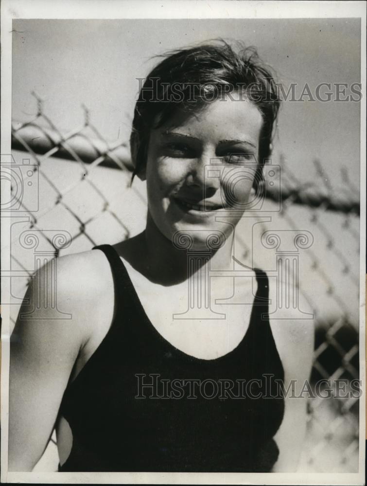 1933 Press Photo Cleo Smiley won breaststoke swim at Los Angeles - net30079 - Historic Images
