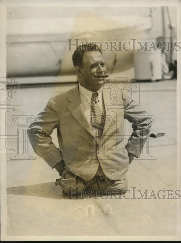 1931 Press Photo Charles Zimay legless world champ swimmer swam 100 hours - Historic Images