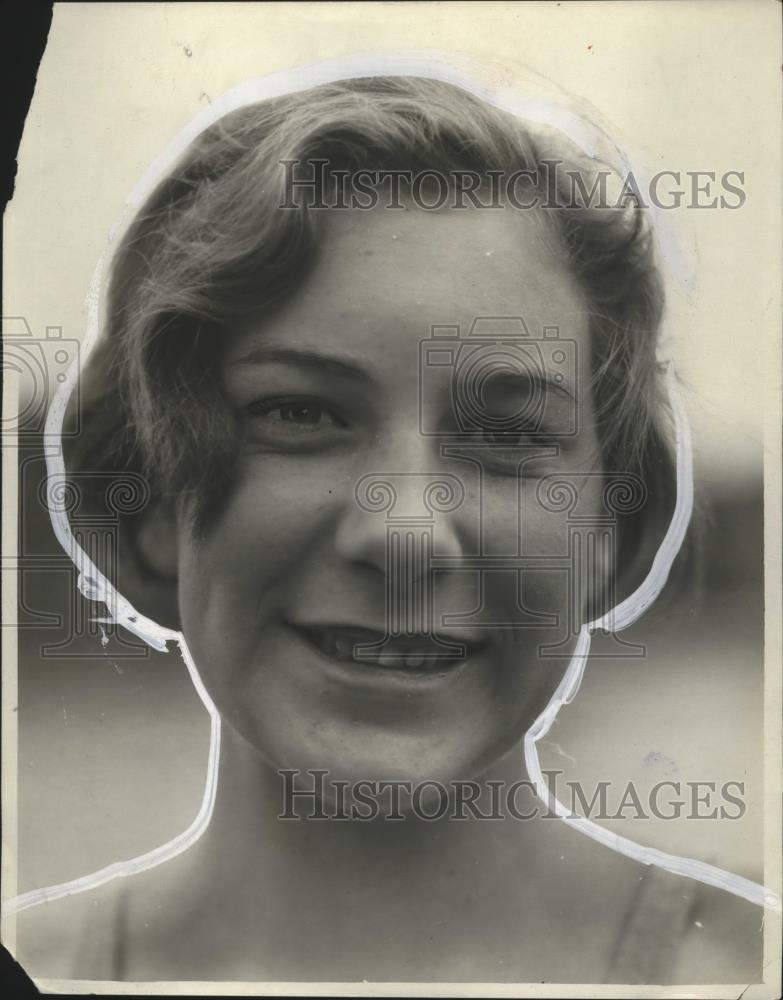 1930 Press Photo Seattle swimmer Helene Madison at a meet - net31685 - Historic Images
