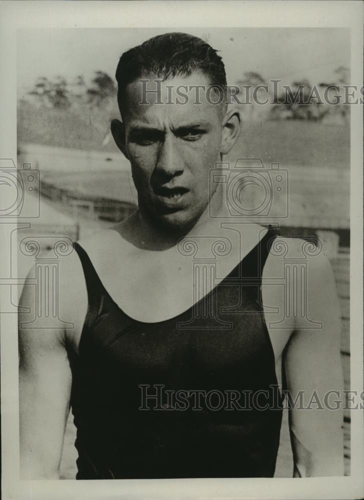 1932 Press Photo Hans Heinrich Kuppers German backstroke swim star - net33181 - Historic Images