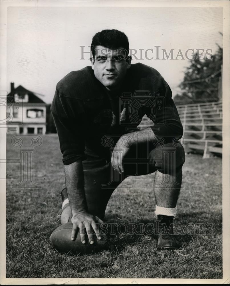 1949 Press Photo Tom Maddock will be staying with the Rams against the Generals - Historic Images