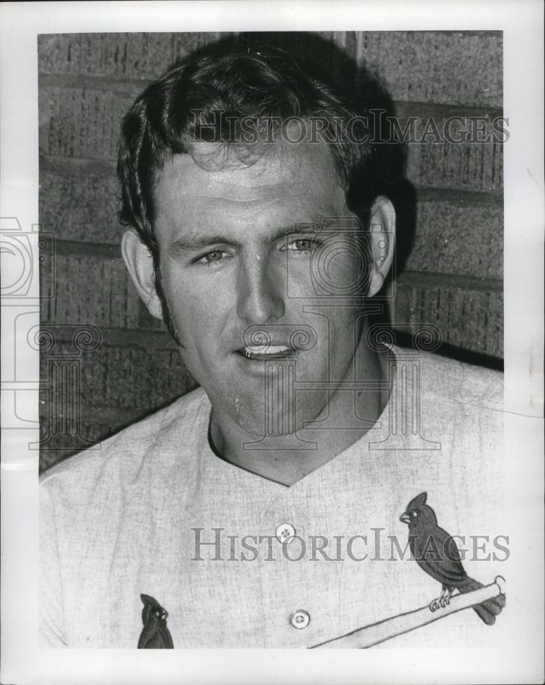 1970 Press Photo St. Louis Cardinals baseball player Carl Taylor - net30667 - Historic Images