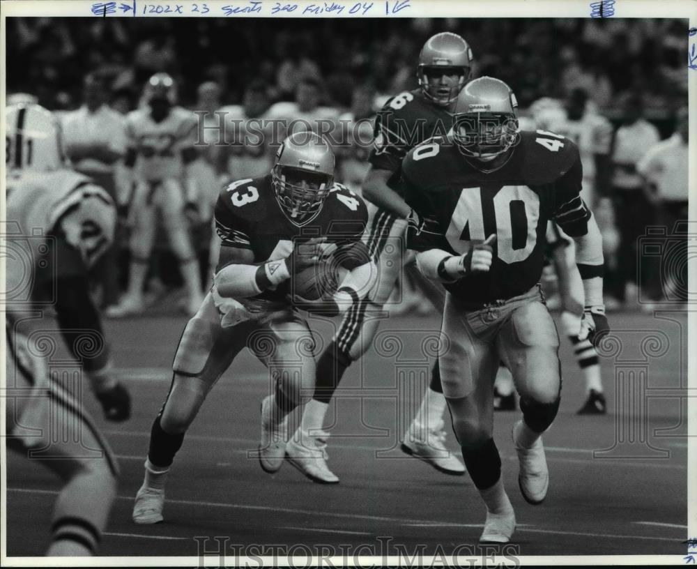 1990 Press Photo Derek Loville, Seahawks Running Back 1990 - orc10254 - Historic Images