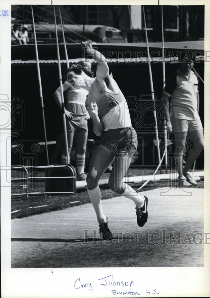 1983 Press Photo Craig Johnson prepared for Junior Olympic nationals - orc09810 - Historic Images